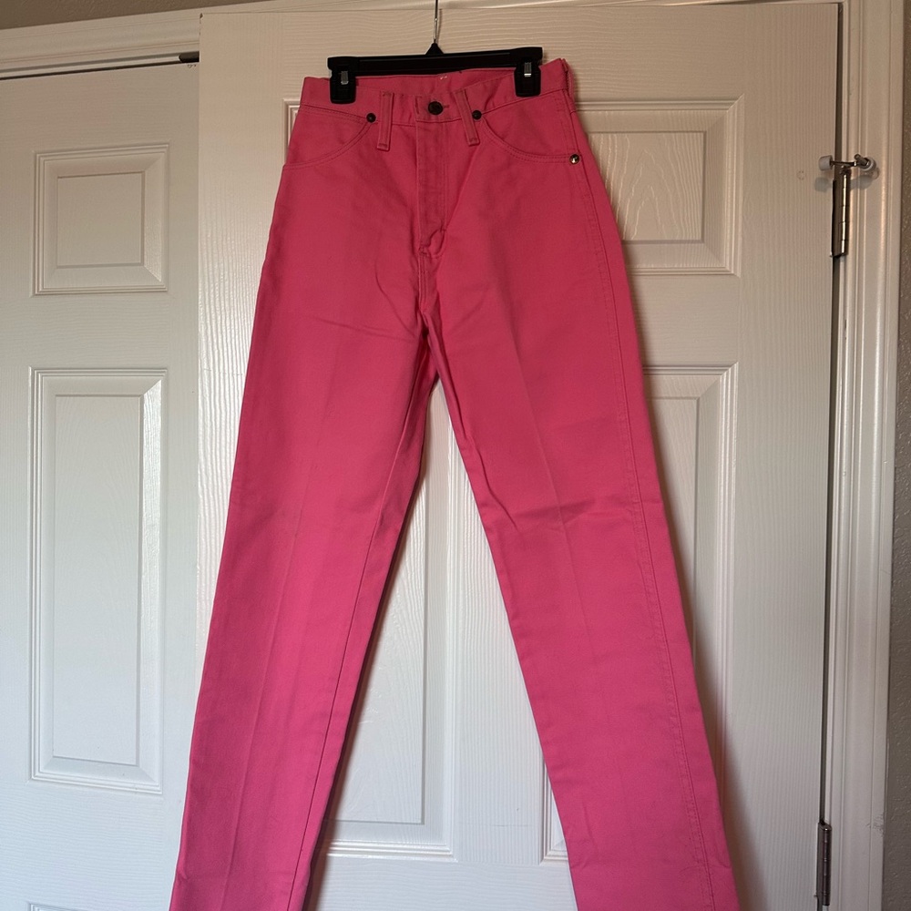 Wrangler Women's Straight Leg Jeans in Bright Pink